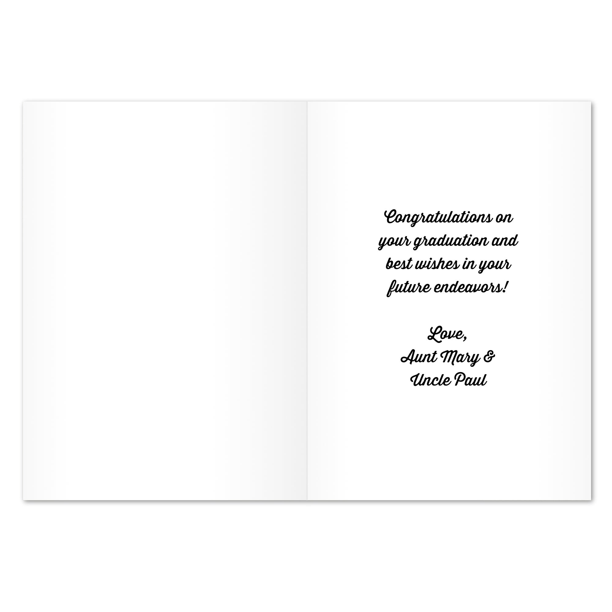 32347 - Class Of Personalized Graduation Greeting Card