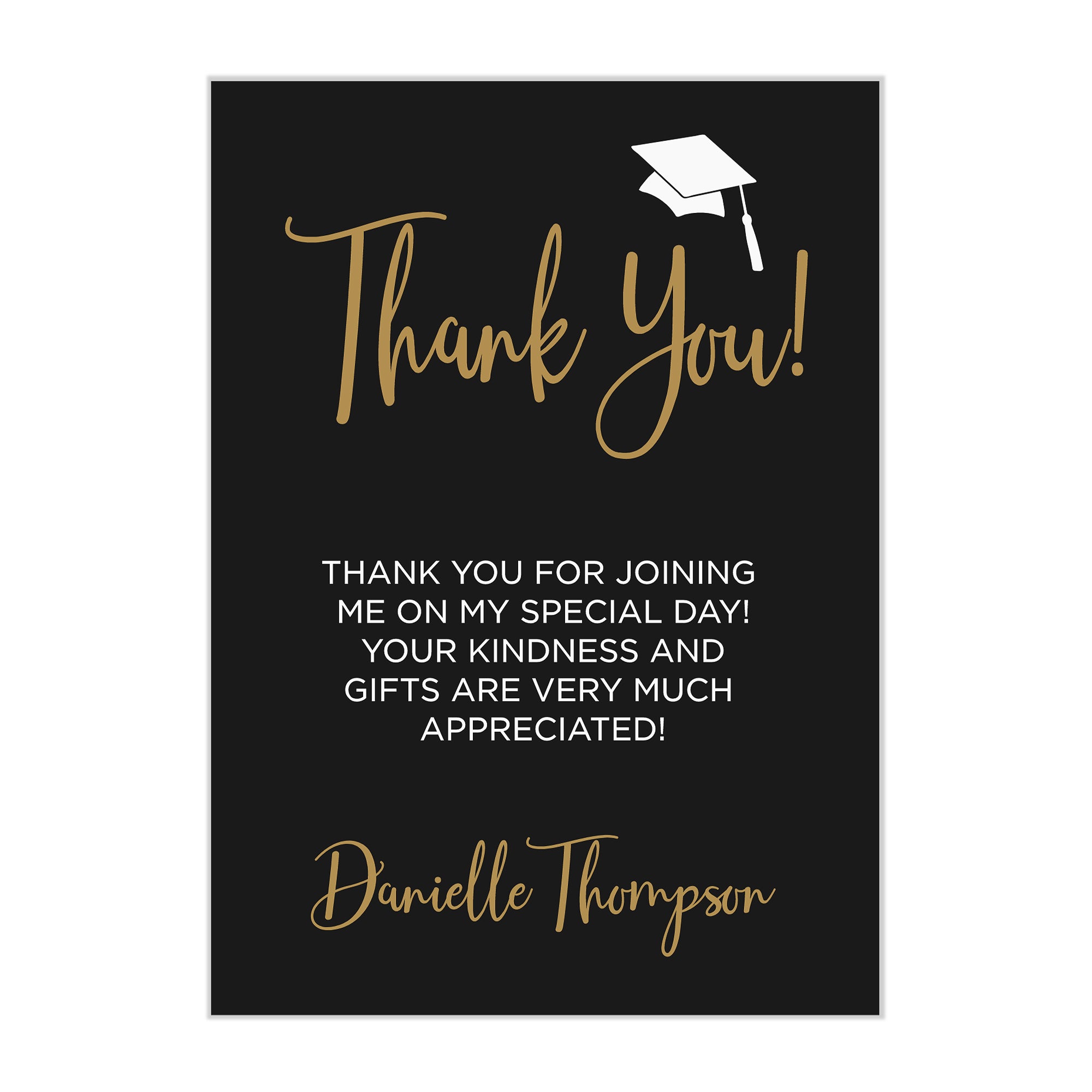 34435 Classic Graduation Personalized Thank You Cards