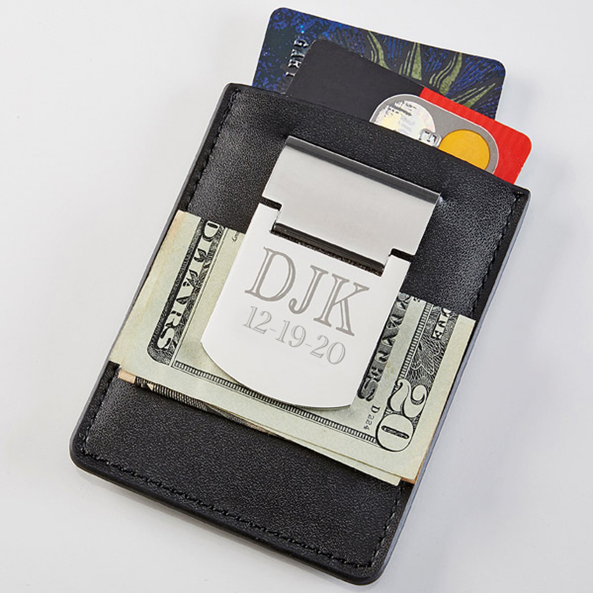 6649 - Zippo® Engraved Money Clip & Credit Card Case  