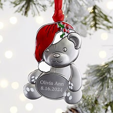 My First Christmas Personalized Teddy Bear Ornament - 20019