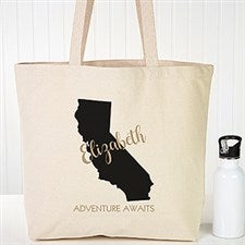 Velma.com Personalized State Canvas Tote - 20026