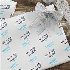 Personalized Wedding Wrapping Paper - Step & Repeat - 20037