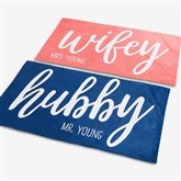 Wifey & Hubby Personalized Beach Towels - 20135