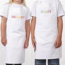 Personalized Aprons  Chef Hats for Kids - Stencil Name - 20141