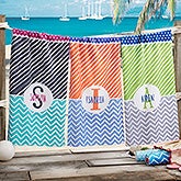 Personalized Beach Towels - Colorful Name - 20147