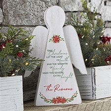 Christmas Blessings Personalized Wood Angel - 20168