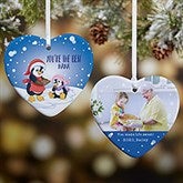 Personalized Precious Moments Penguin Heart Ornament - 20190