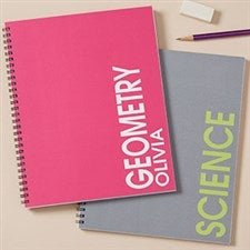 Personalized Notebooks - Bold Name - 20203