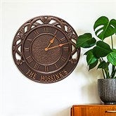Personalized 16&quot; Indoor Outdoor Wall Clock - Chateau - 20244D
