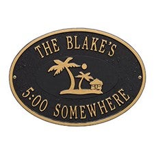 Island Time Personalized Outdoor Plaques - 20247D