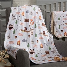 Woodland Adventure Personalized Baby Blankets - 20253