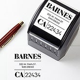 Personalized Address Stamp - Modern Square - 20294