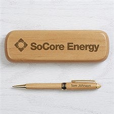 SoCore Engraved Alder Wood Pen Set - 20322