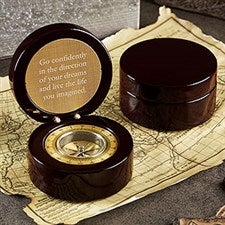 Personalized Compass - Custom Engraved Message - 20325