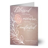 Personalized Sympathy Card - Blessed Are Those - 20445