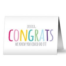 Personalized Congratulations Cards - Colorful Congrats - 20450