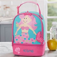Embroidered Mermaid Lunch Bag For Kids - 20464