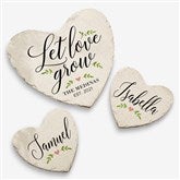 Personalized Heart Garden Stones - Let Love Grow - 20471