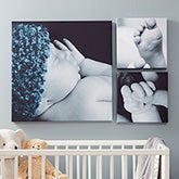 Square Canvas Photo Prints - Baby Photo Memories - 20472