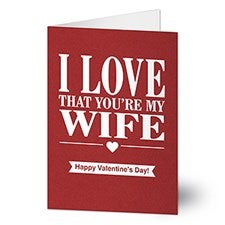 Personalized Card - I Love That You're My Girl - 20473