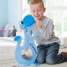 Large Personalized Piggy Bank For Boys - Dinosaur - 20475