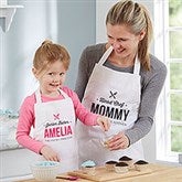 Personalized Matching Aprons & Potholders - Chef & Junior Chef - 20489