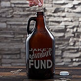 Personalized Beer Growler Piggy Bank For Adults - 20497