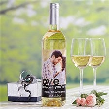 Love The Wine You're With Photo Wine Bottle Label - 20499