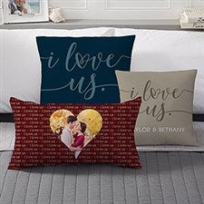 Personalized Throw Pillows - I Love Us - 20563