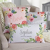 Personalized Floral Baby Throw Pillows - 20566