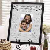 Personalized Wedding Signature Mat Frame - Showers of Happiness - 2057