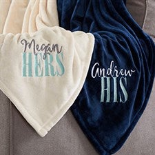 Personalized Fleece Blankets - His & Hers - 20608