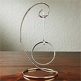 Curved Brass Christmas Ornament Display Stand - 2061