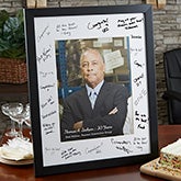 Personalized Retirement Signature Picture Frame - 20650