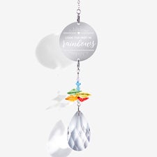 Personalized Memorial Rainbow Suncatcher - 20725