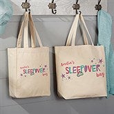 Personalized Girls Sleepover Tote Bag - 20805