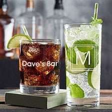 Personalized Cocktail Glasses - Classic Celebrations - 20819