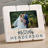 Personalized Wedding Shiplap Picture Frame - Infinite Love - 20875