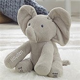 Personalized Gund Baby Animated Flappy The Elephant Plush Toy - 20879