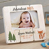 Personalized Shiplap Picture Frames - Woodland Baby - 20880