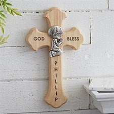 Personalized Wall Cross For Boys - 20899