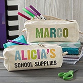 Personalized Canvas Pencil Case - All Mine - 20923