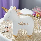 Personalized Unicorn Piggy Bank - 20942