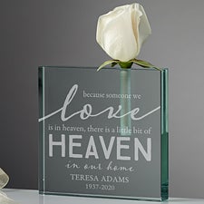 Heaven In Our Home Personalized Memorial Vase - 20982