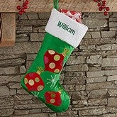 Personalized Red & Green Christmas Stockings - 21005