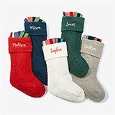 Cozy Cable Knit Personalized Christmas Stocking - 21010