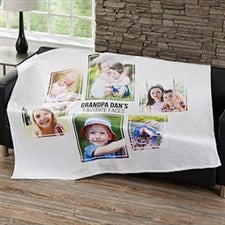 Personalized Blankets For Men - Six Photo Collage - 21057