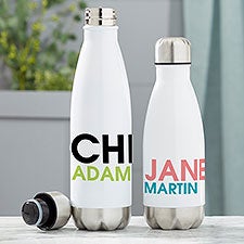 Personalized Insulated Water Bottles - Bold Name - 21089