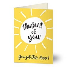 Thinking of You Personalized Greeting Card - Sunshine - 21126