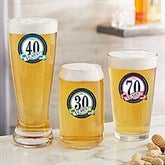 Personalized Happy Birthday Beer Glass - Cheers & Beers - 21152